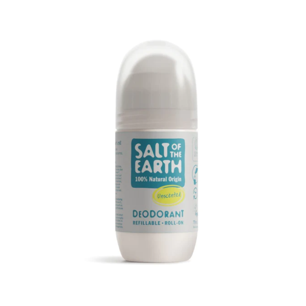 SALT OF THE EARTH - Φυσικό Αποσμητικό Roll-On Refillable (χωρίς άρωμα) - 75ml